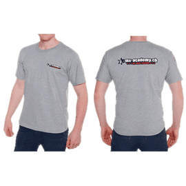 Motocross T-Shirt in Rot und Grau für die Freizeit – Motoshop Schweiz