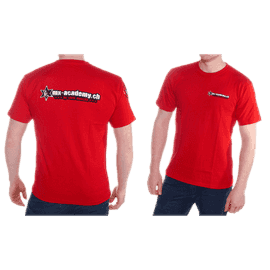 Enduro T-Shirt aus Baumwolle in Grau und Rot – Motocross und Enduro Shop Schweiz